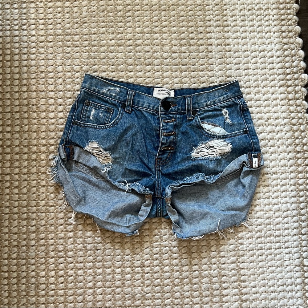 One X Oneteaspoon mini denim shorts Size 27